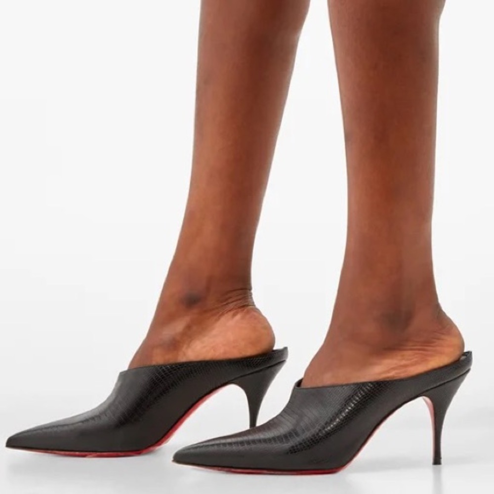 NIB Christian Louboutin Quart 80 Calf Zarli, Size 37.5